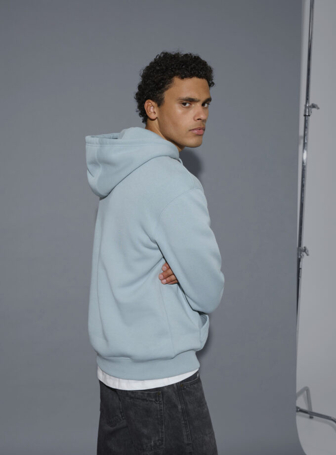 HOODIE SWEATSHIRT - 20712536 - BABY BLUE