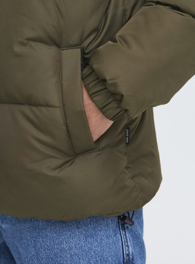 PUFFER - 20718468 - KHAKI WITH BLACK