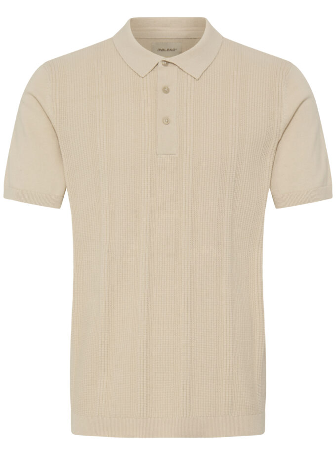 KNIT POLO SHORT - 20720438 - ECRU