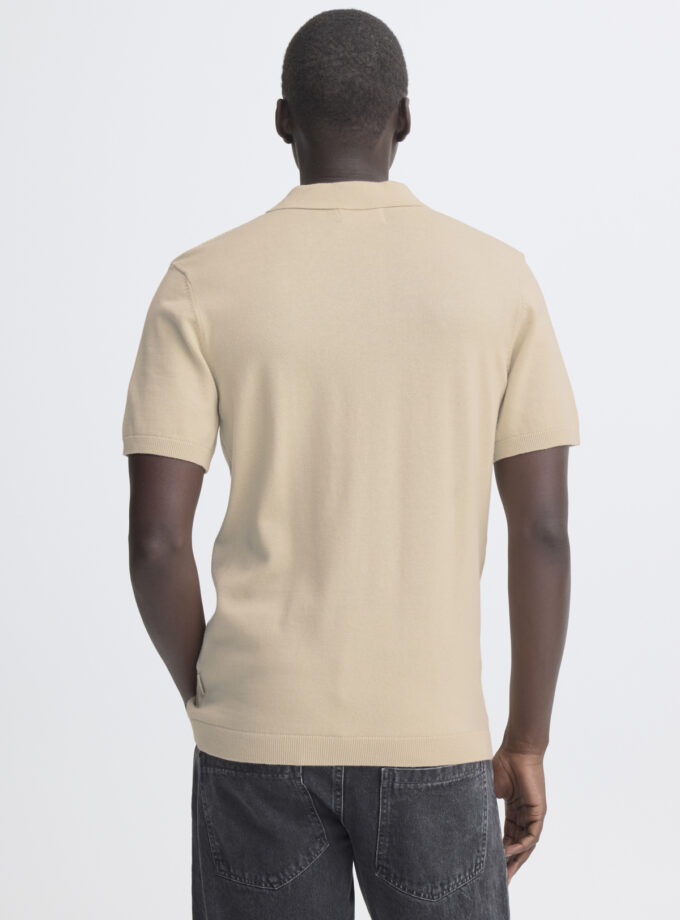 KNIT POLO SHORT - 20720438 - ECRU