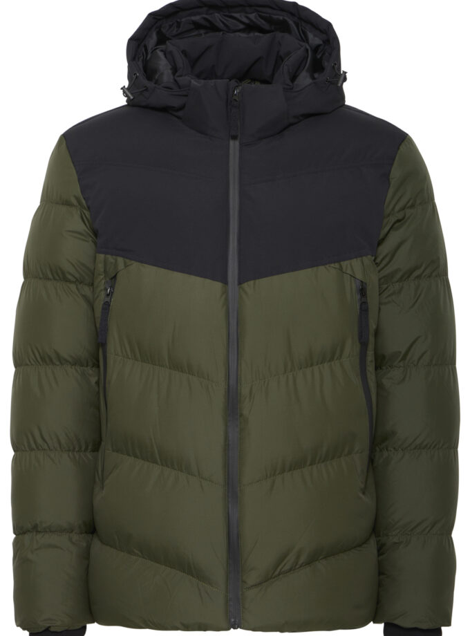 PUFFER - 20720447 - KHAKI WITH BLACK