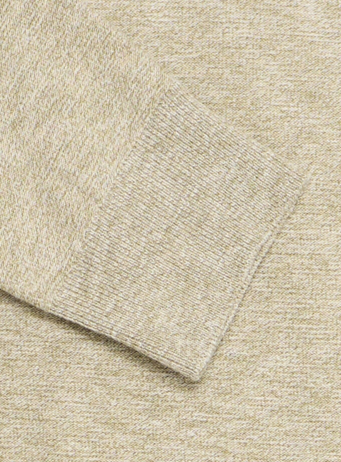 KNIT SWEATER - 20720453 - BEIGE MELANGE