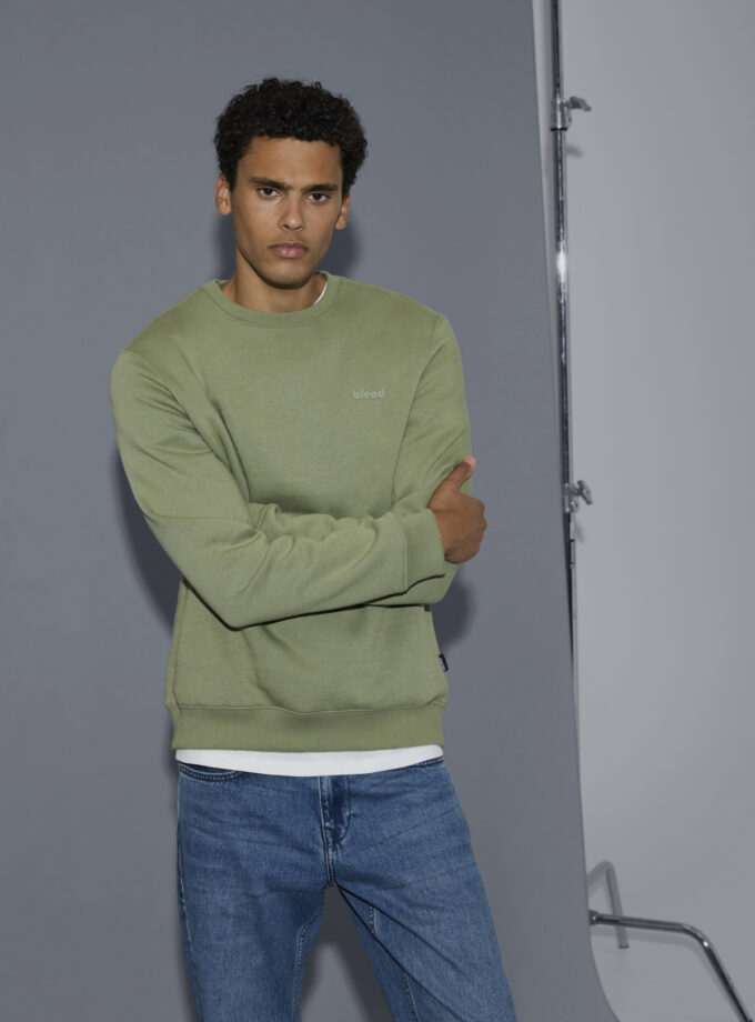 CREWNECK SWEATSHIRT - 20712522 - KHAKI