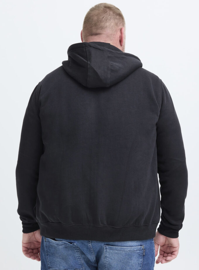 ZIP- UP HOODIE - 20714494 - OFF BLACK