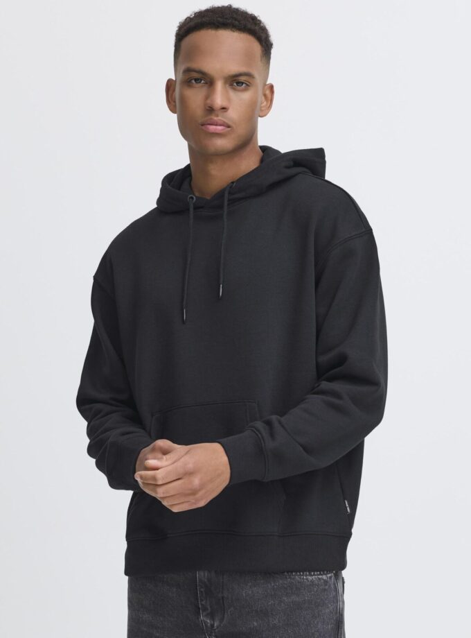 HOODIE - 20718482 - OFF BLACK