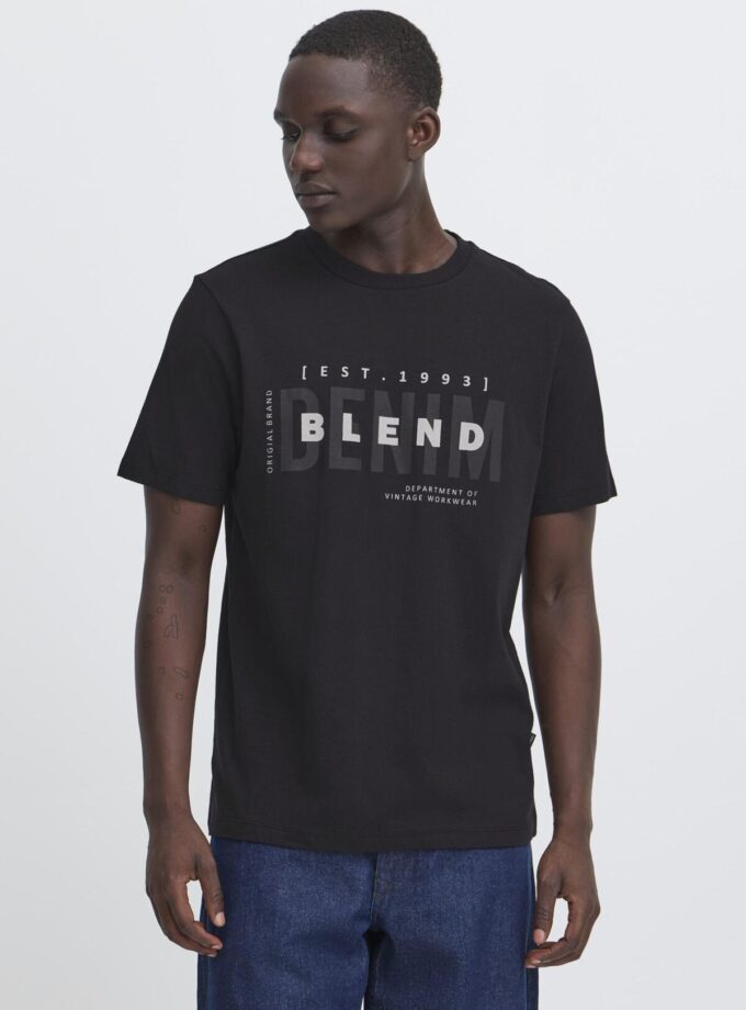 T- SHIRT- 20718610 -OFF BLACK