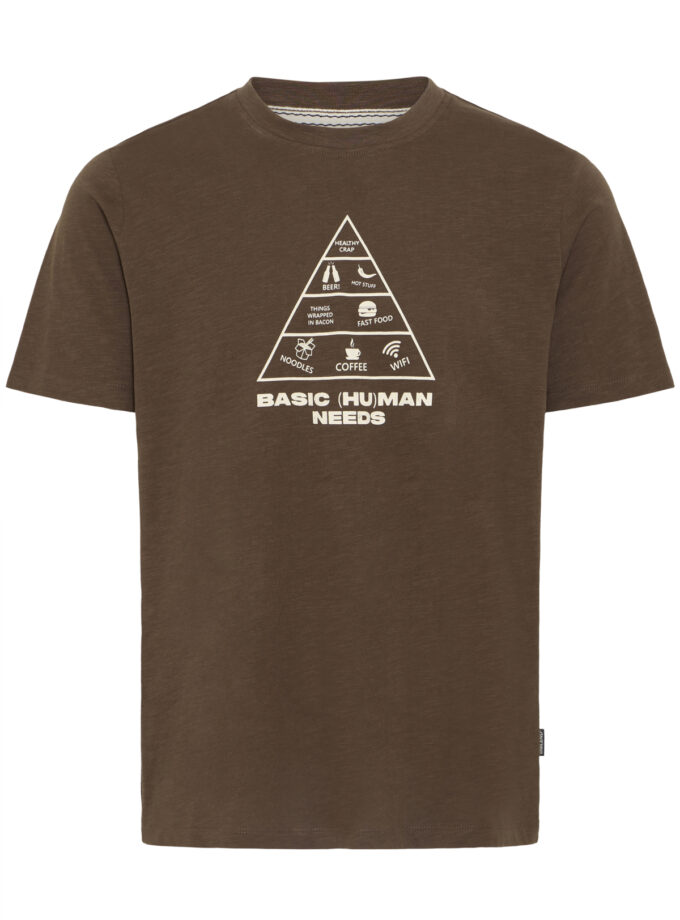 T - SHIRT - 20720076 -BROWN