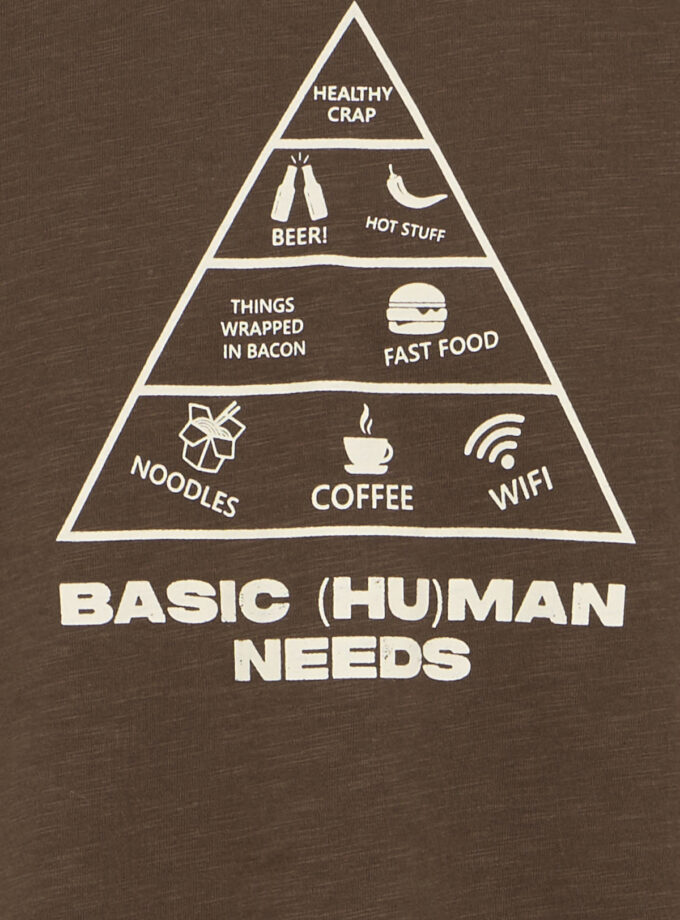 T - SHIRT - 20720076 -BROWN