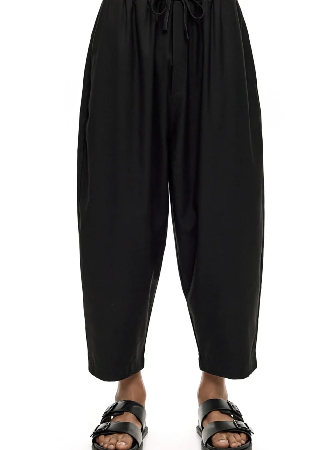 JAPANESE LOOSE FIT PANTS - BLACK
