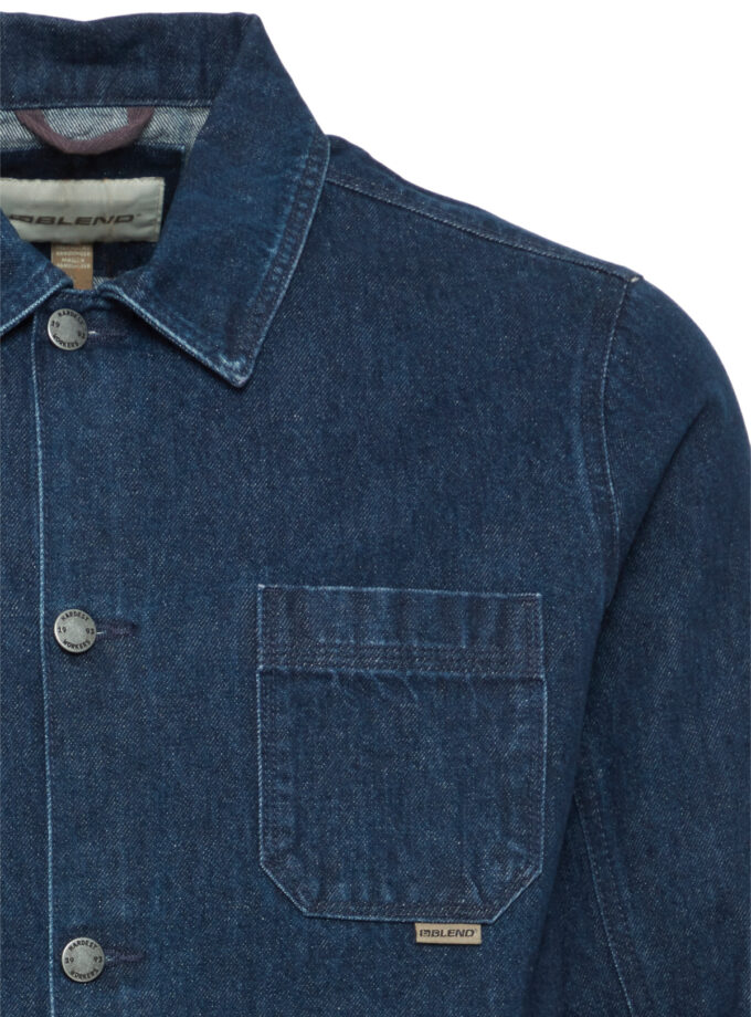 DENIM JACKET - 20717290 - DARK BLUE