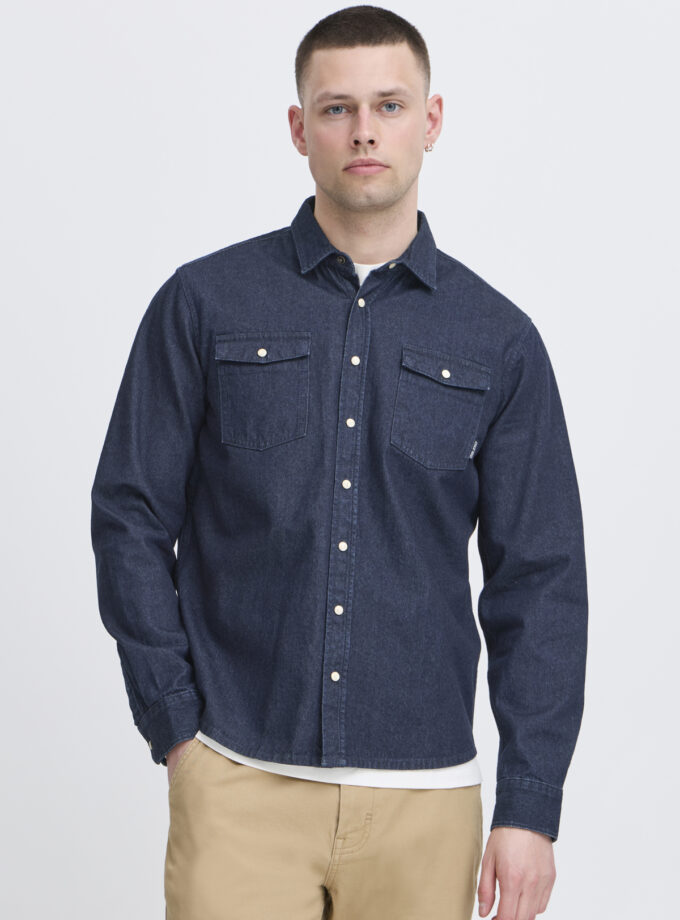 DENIM SHIRT - 20718543 - DARK BLUE