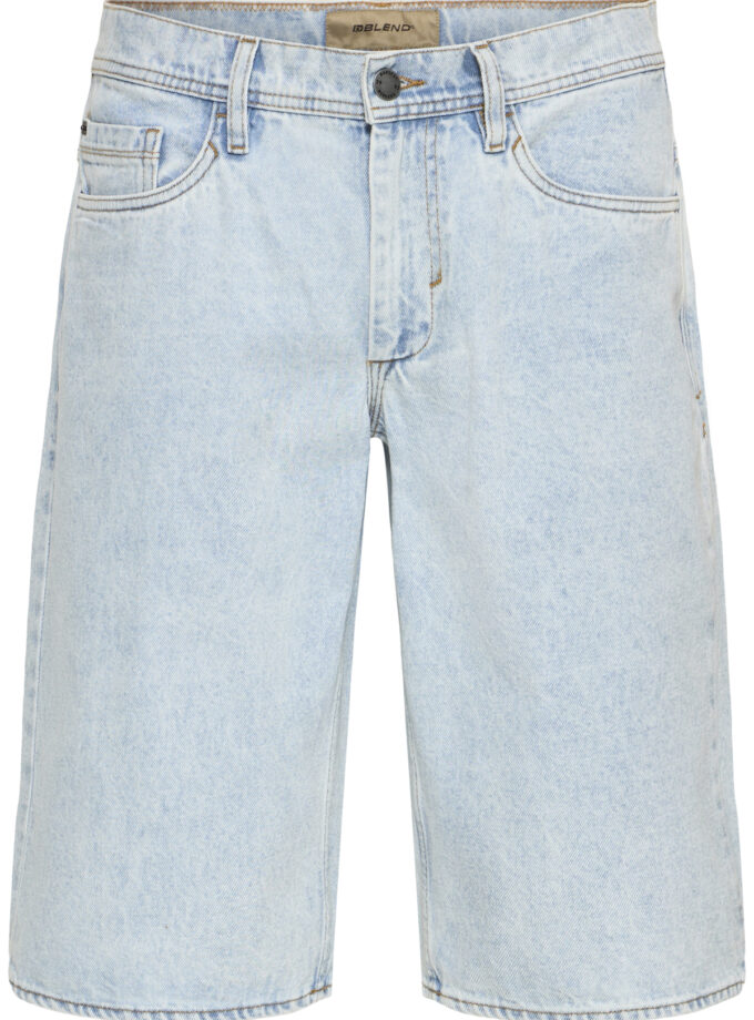 DENIM SHORTS LOOSE FIT - 20720244 - LIGHT BLUE
